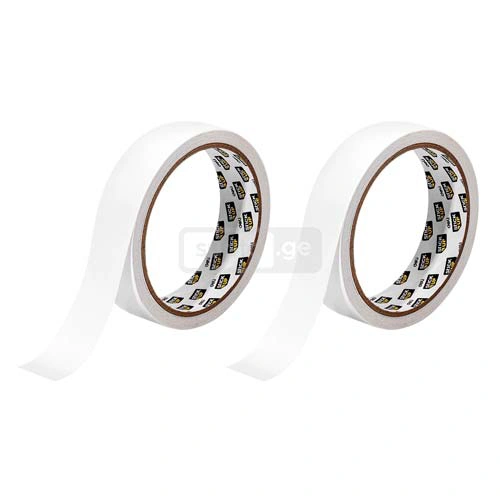 DELI-დელი ორმაგი სკოჩი განიერი 24მმ*10მ A365